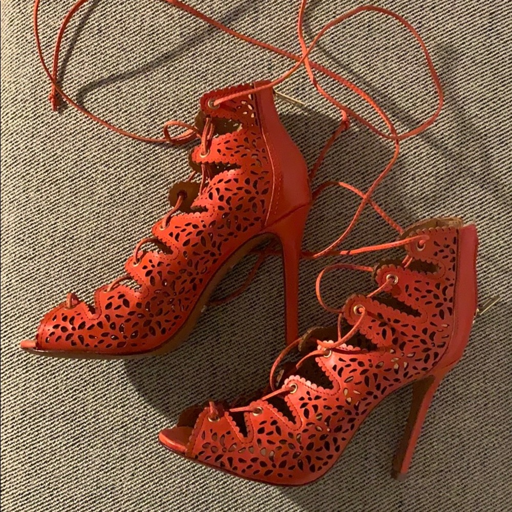 SCHUTZ orange sandals